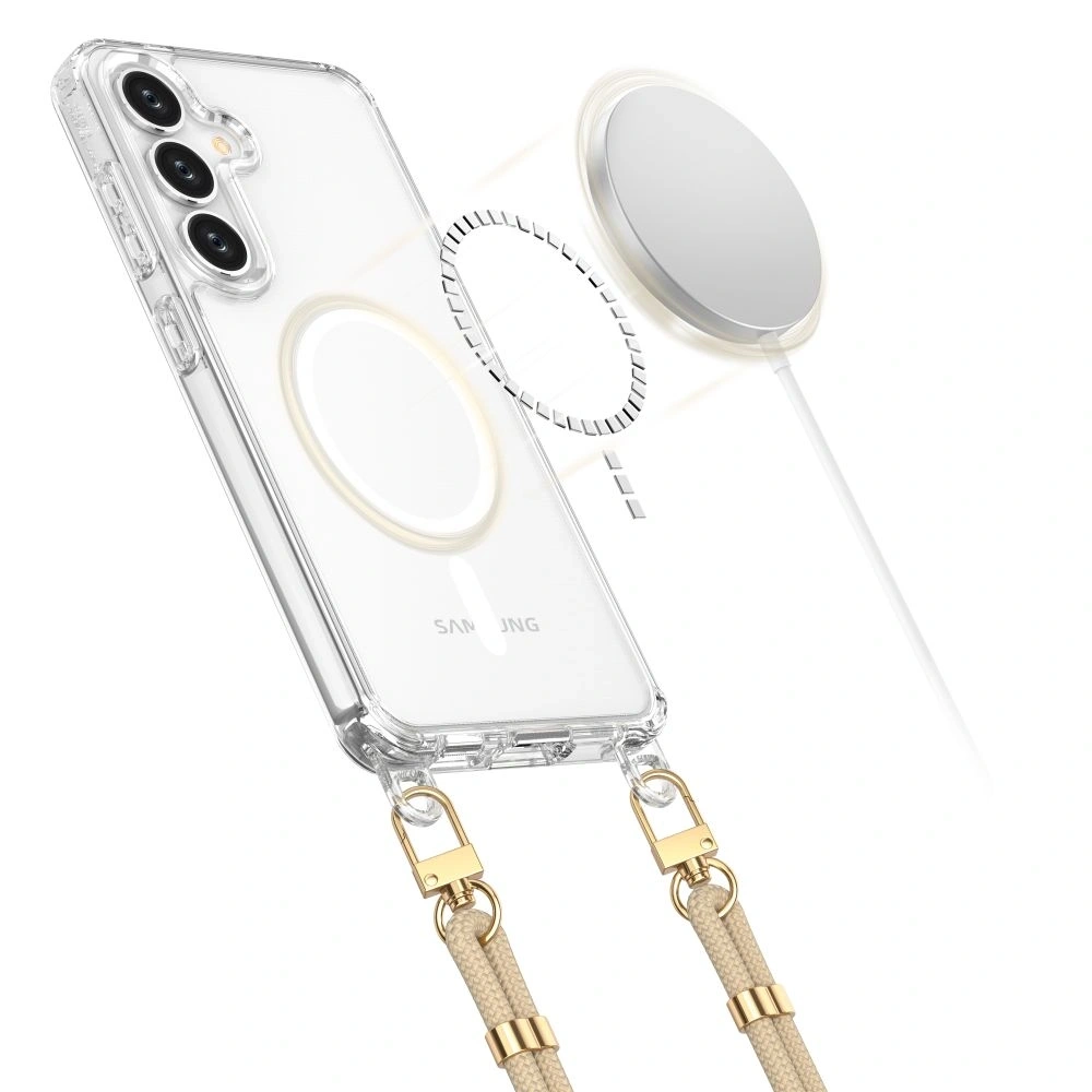 Hurtownia GSM - Tech-Protect Flexair Chain MagSafe Samsung Galaxy S25 Negru & Taupe - THP3814 - {ean13} - Hurt