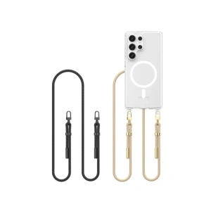 Wholesale Tech-Protect Flexair Chain MagSafe Samsung Galaxy S25 Ultra Black & Taupe - THP3815 - {ean13} - Hurt