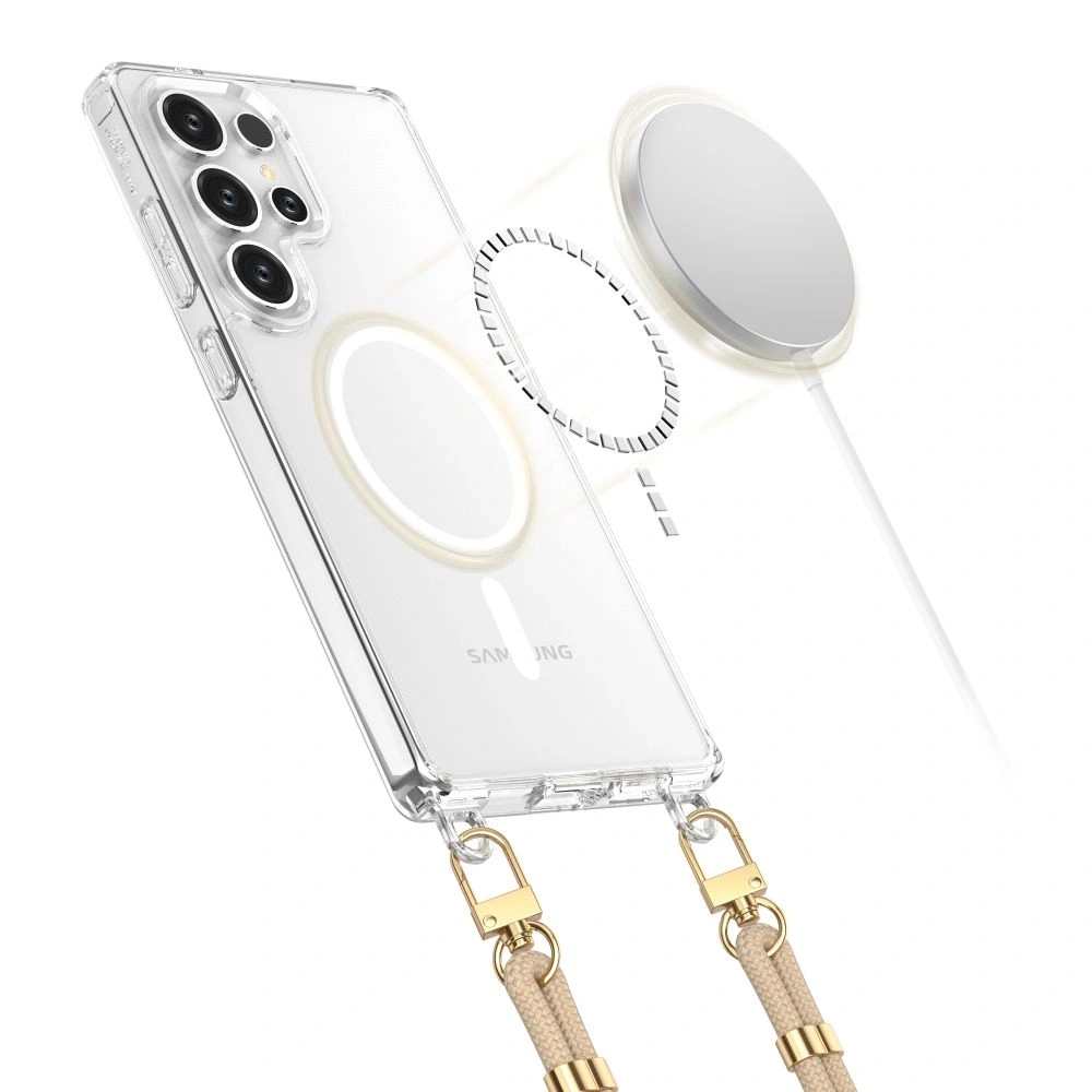 Hurtownia GSM - Etui Tech-Protect Flexair Chain MagSafe Samsung Galaxy S25 Ultra Černé a Taupe - THP3815 - {ean13} - Hurt