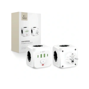 Hurtownia GSM - Tech-Protect PCL3X4 Steckdose 2xUSB-A, 2xUSB-C, 3xAC Weiß - THP3819 - {ean13} - Hurt