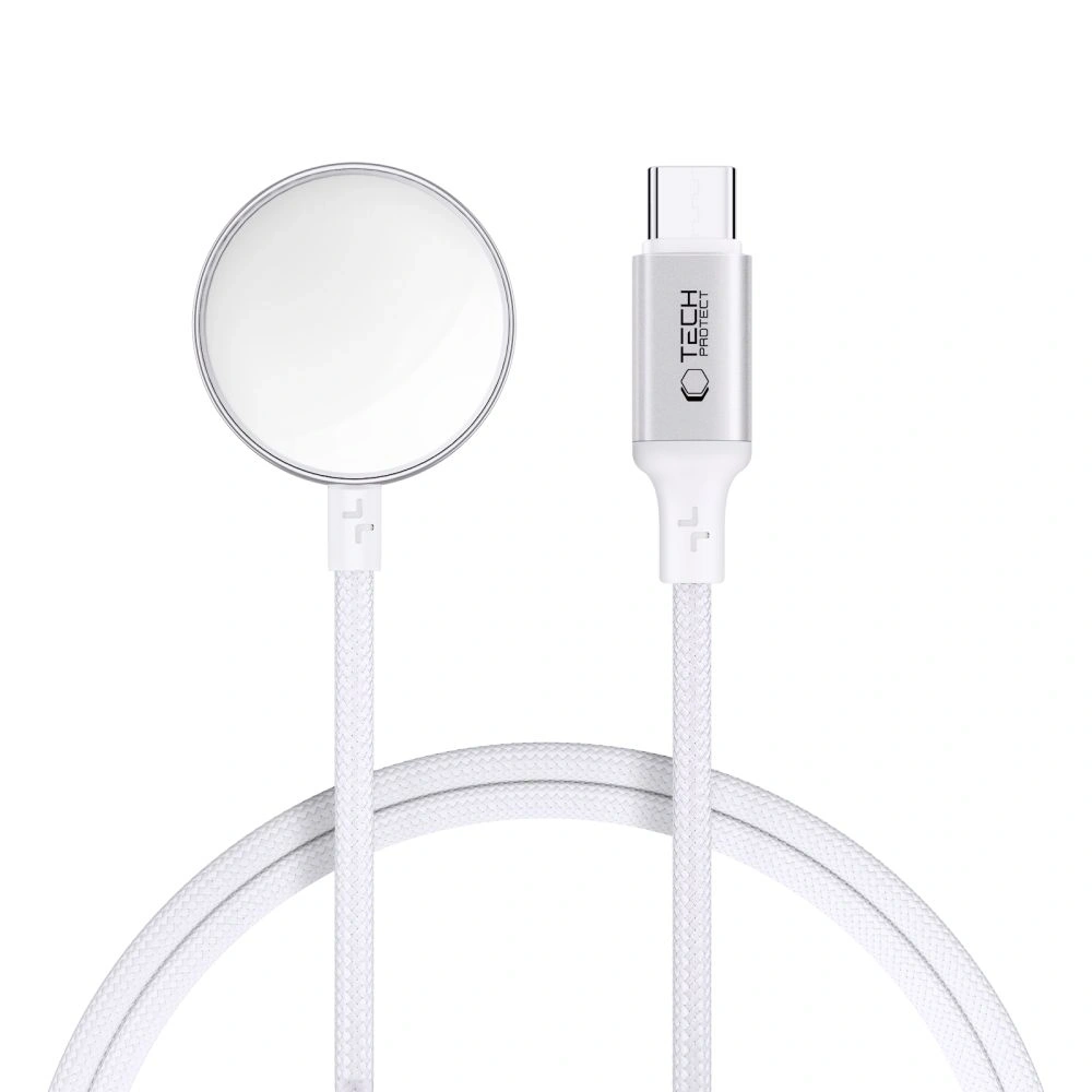 Hurtownia GSM - Tech-Protect MC02 Ultraboost Magnetic Ladegerät USB-C Kabel 100cm Apple Watch Weiß - THP3820 - {ean13} - Hurt