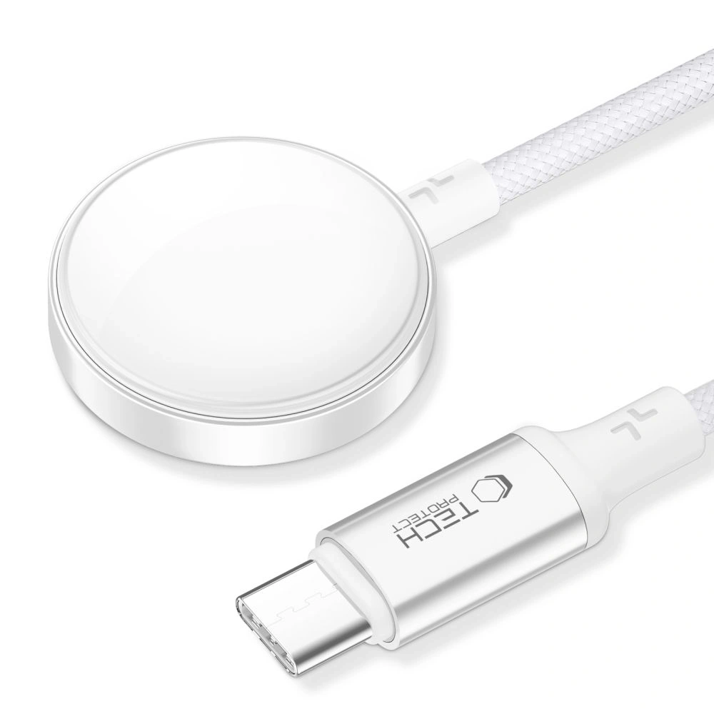 Hurtownia GSM - Tech-Protect MC02 Ultraboost Magnetic Ladegerät USB-C Kabel 100cm Apple Watch Weiß - THP3820 - {ean13} - Hurt