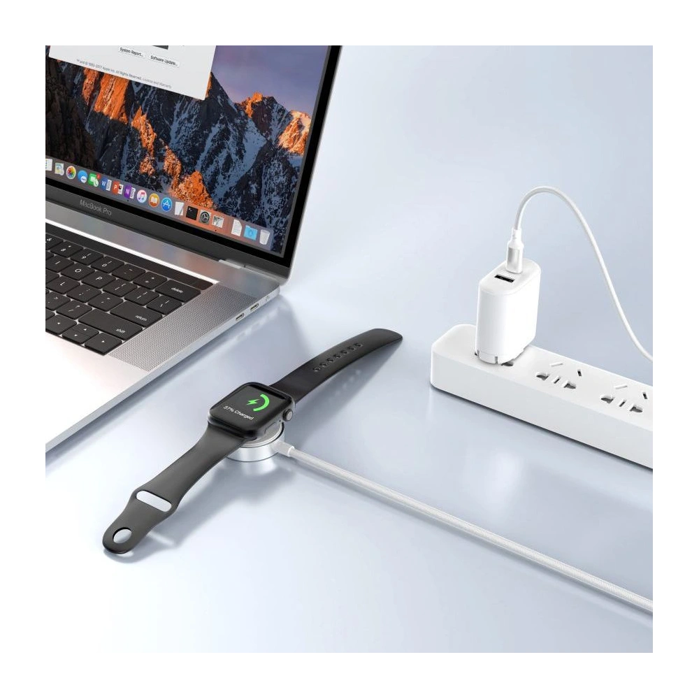 Hurtownia GSM - Tech-Protect MC02 Ultraboost Magnetic Ladegerät USB-C Kabel 100cm Apple Watch Weiß - THP3820 - {ean13} - Hurt