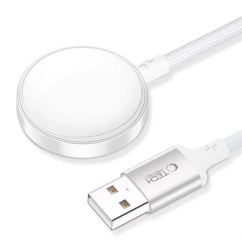 Ładowarka magnetyczna do Apple Watch Tech-Protect MC02 Ultraboost Magnetic Charger USB-A Cable 100cm Apple Watch White