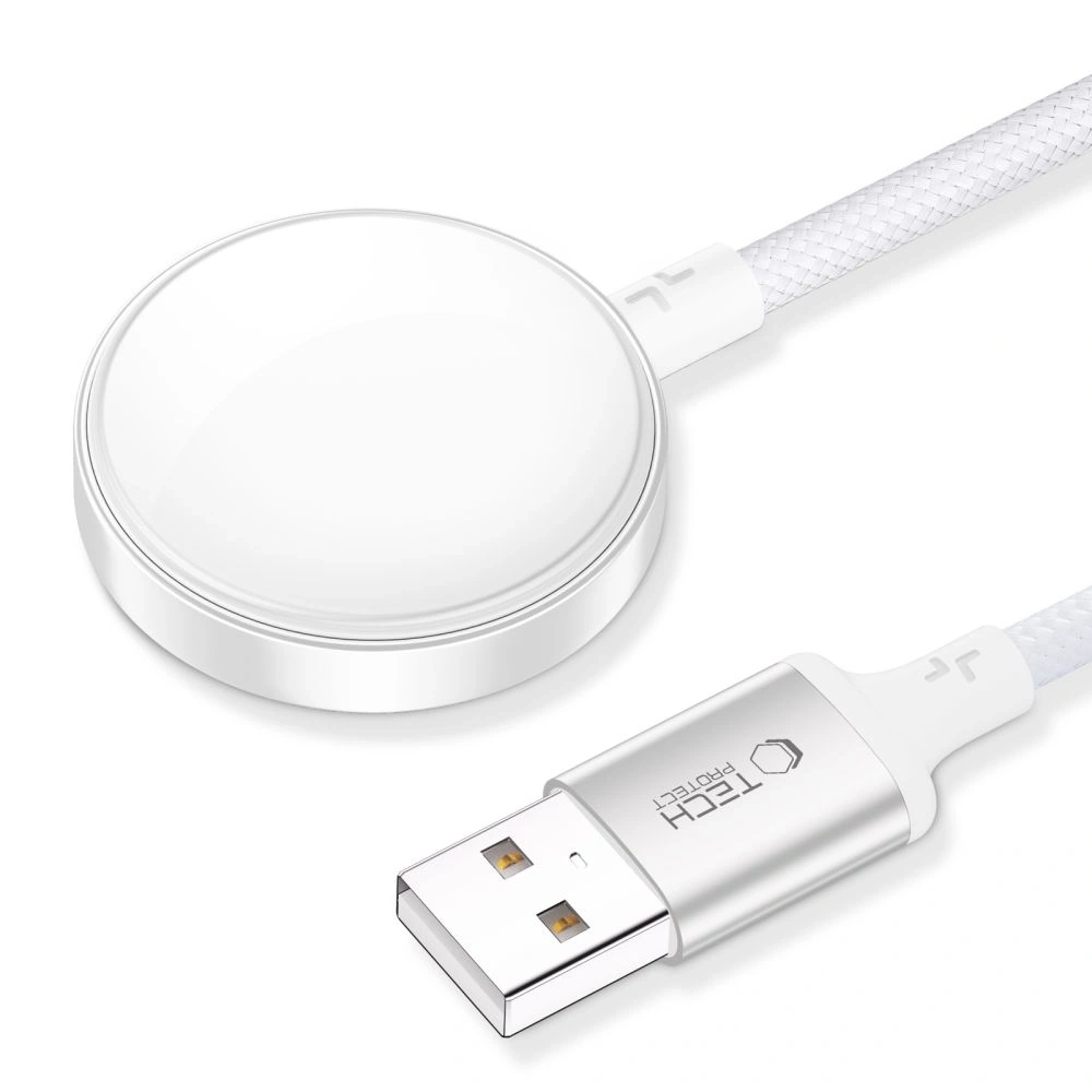 Hurtownia GSM - Tech-Protect MC02 Ultraboost Magnetic Lade-USB-A-Kabel 100cm Apple Watch Weiß - THP3821 - {ean13} - Hurt