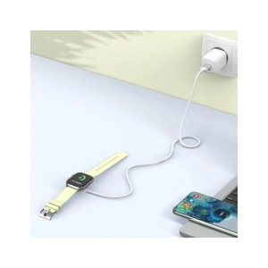 Hurtownia GSM - Tech-Protect MC02 Ultraboost Magnetic Töltő USB-A Kábel 100cm Apple Óra Fehér - THP3821 - {ean13} - Hurt