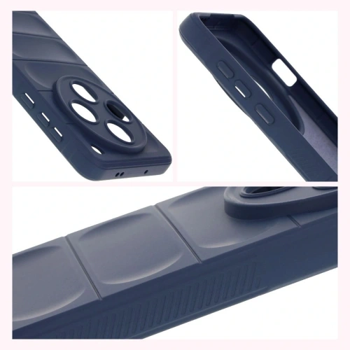 Pancerne etui Bizon Case Tur do Oppo Find X8 Pro granatowe