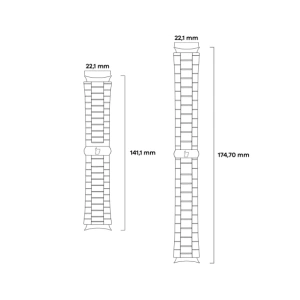 Hurtownia GSM - Bizon Strap Óra Aura Okosóra 22 mm rózsaarany - BIZ8149 - {ean13} - Hurt