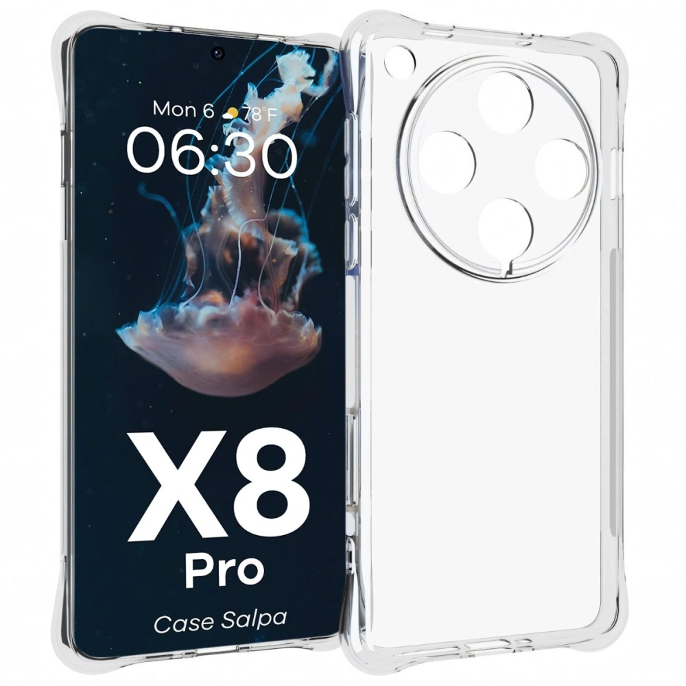 Hurtownia GSM - Elastyczne etui Bizon Case Salpa do Oppo Find X8 Pro przezroczyste - BIZ8151 - {ean13} - Hurt