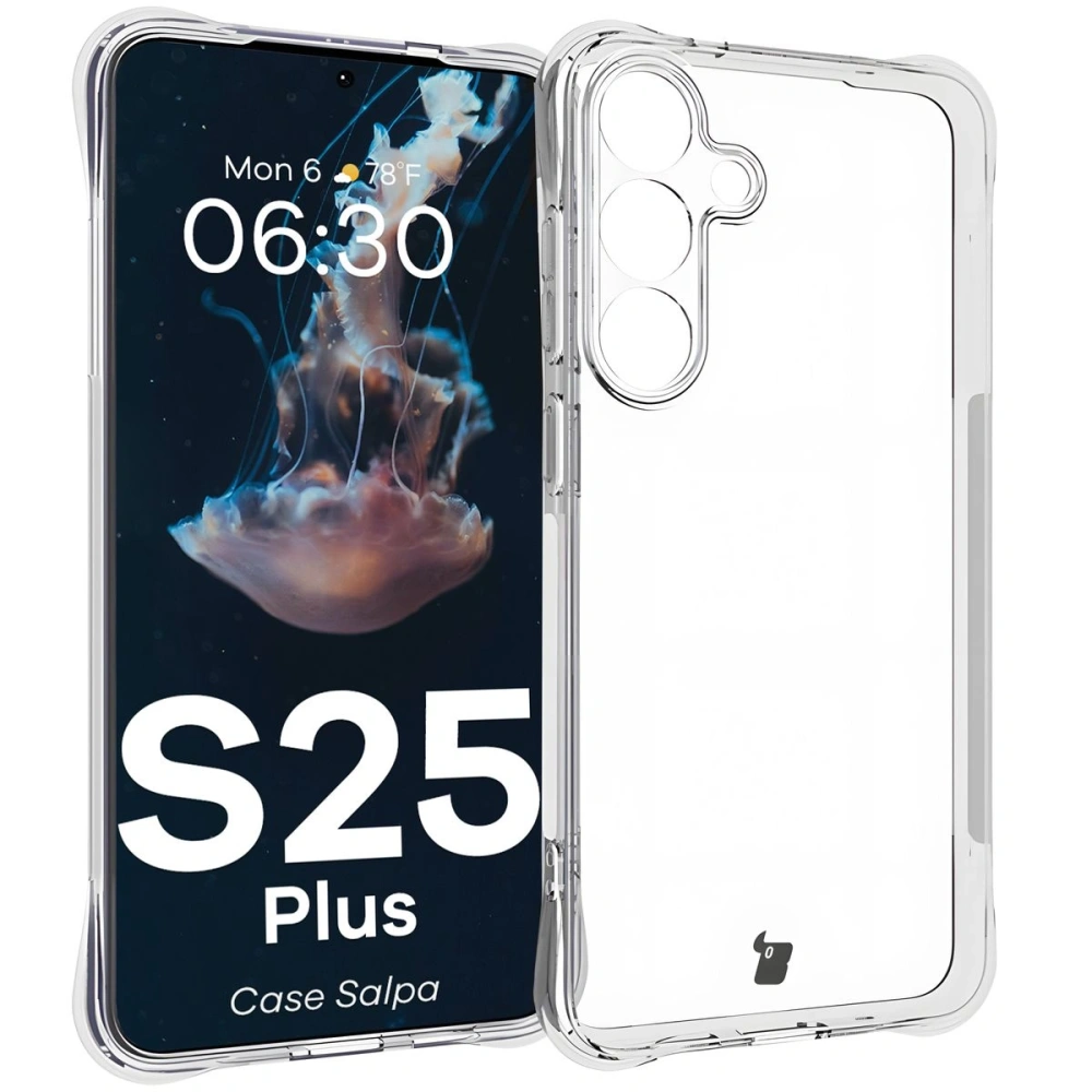 Hurtownia GSM - Elastické pouzdro Bizon Case Salpa pro Samsung Galaxy S25+ Plus průhledné - BIZ8152 - {ean13} - Hurt
