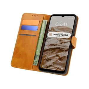 Hurtownia GSM - Etui z klapką Bizon Case Pocket do Samsung Galaxy A26 5G hnědé - BIZ8154 - {ean13} - Hurt