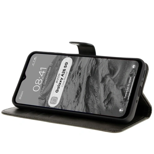Etui z klapką Bizon Case Pocket do Samsung Galaxy A26 5G czarne