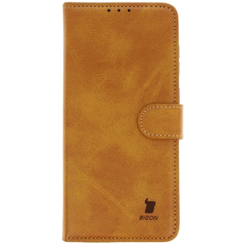 Etui z klapką Bizon Case Pocket do Samsung Galaxy A56 5G brązowe