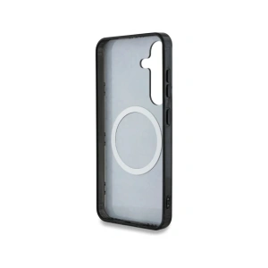 Hurtownia GSM - Etui Guess 4G pozadí zlaté elektrolytové s květinovým vzorem MagSafe pro Samsung Galaxy S25 černé - GUE4240 - {ean13} - Hurt