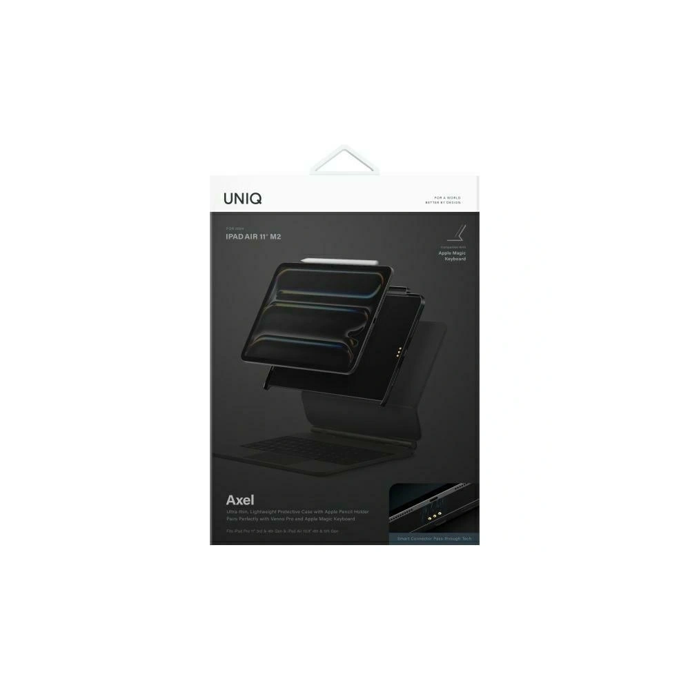 Hurtownia GSM - UNIQ Axel Apple iPad Air 10.9 2020/2022 (4, 5 gen) / iPad Pro 11 2021/2022 (3, 4 gen) / iPad Air 11 2024 (6 gen) fekete ében - UNIQ1436 - {ean13} - Hurt