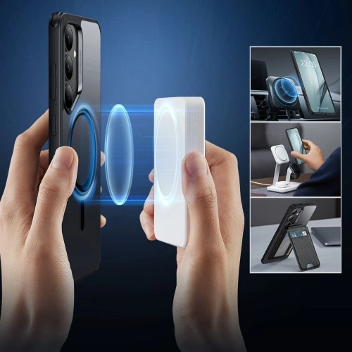 Etui ESR Classic Hybrid Halolock MagSafe Samsung Galaxy S25+ Plus Clear/black