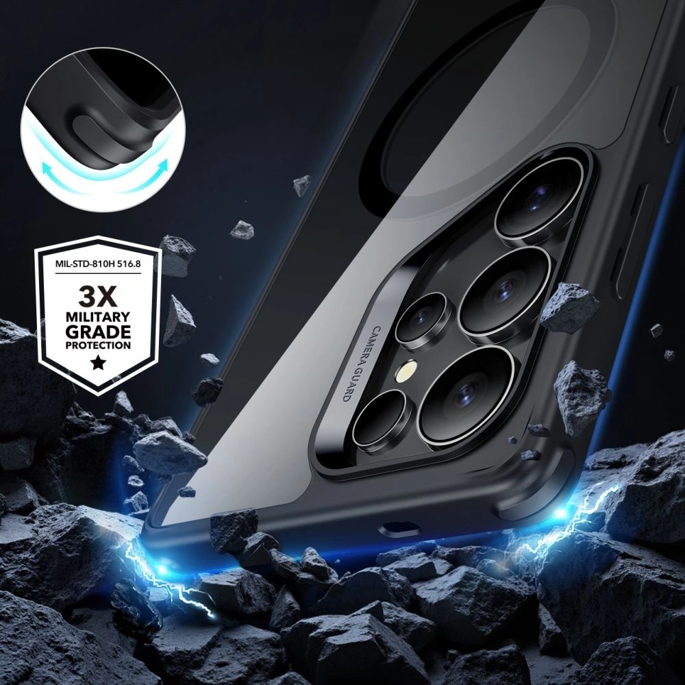 Hurtownia GSM - ESR Klasszikus Hybrid Halolock MagSafe Samsung Galaxy S25 Ultra Átlátszó/fekete - ESR887 - {ean13} - Hurt