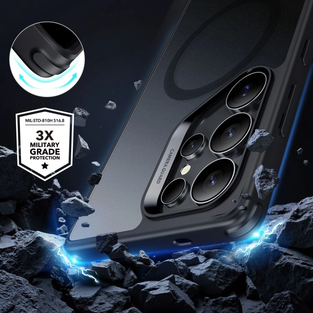 Hurtownia GSM - ESR Classic Hybrid Halolock MagSafe Samsung Galaxy S25 Ultra Negru Înghețat - ESR888 - {ean13} - Hurt