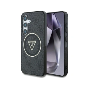 Wholesale Guess 4G Glitter Triangle Buttons MagSafe Samsung Galaxy S25 black - GUE4241 - {ean13} - Hurt