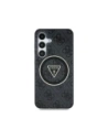 Wholesale Guess 4G Glitter Triangle Buttons MagSafe Samsung Galaxy S25+ Plus black - GUE4242 - {ean13} - Hurt