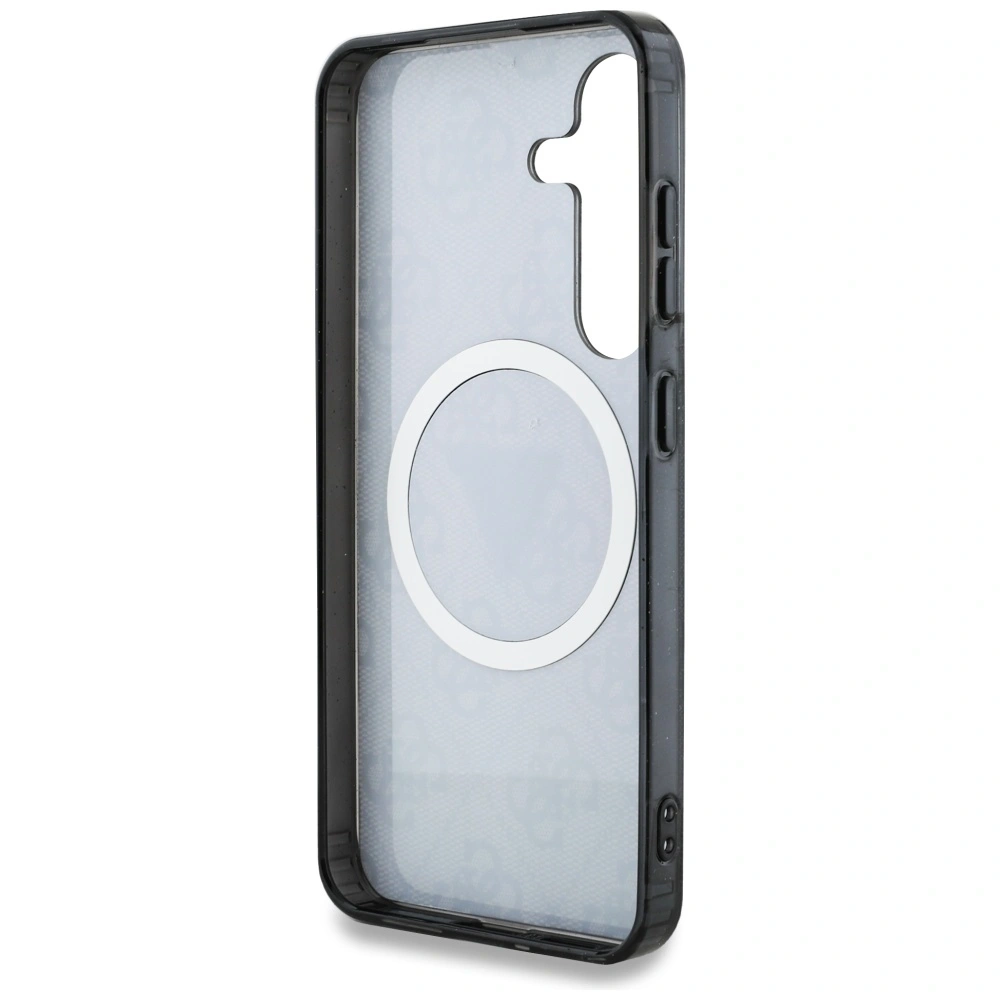 Hurtownia GSM - Guess 4G Glitzer-Dreieckstasten MagSafe Samsung Galaxy S25+ Plus schwarz - GUE4242 - {ean13} - Hurt