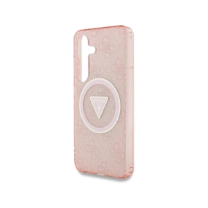 Wholesale Guess 4G Glitter Triangle Buttons MagSafe Samsung Galaxy S25 pink - GUE4243 - {ean13} - Hurt