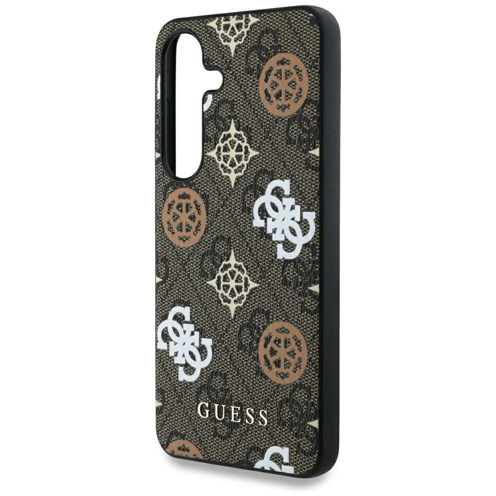 Hurtownia GSM - Guess 4G Bedrucktes Farbiges Pfingstrosenmuster MagSafe Samsung Galaxy S25 braun - GUE4244 - {ean13} - Hurt