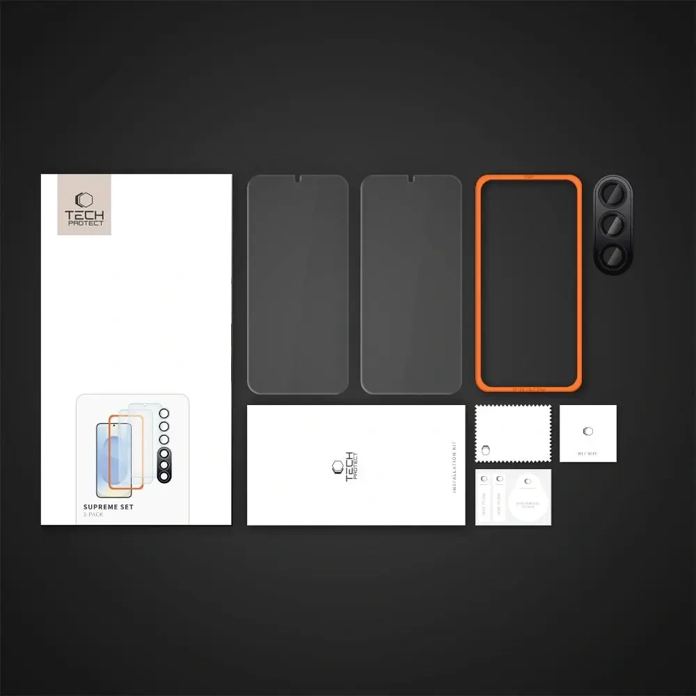Wholesale Tech-Protect Supreme Set Samsung Galaxy S25+ Plus Clear [3 PACK] - THP3832 - {ean13} - Hurt