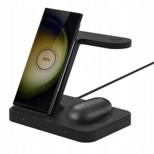 Ładowarka bezprzewodowa Tech-Protect QI15W-A37 3in1 Wireless Charger For Android & Apple Black