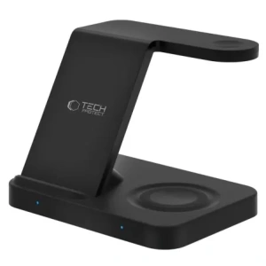 Hurtownia GSM - Tech-Protect QI15W-A37 3in1 Vezeték nélküli Töltő Android & Apple Fekete - THP3838 - {ean13} - Hurt
