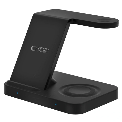 Ładowarka bezprzewodowa Tech-Protect QI15W-A37 3in1 Wireless Charger For Android & Apple Black