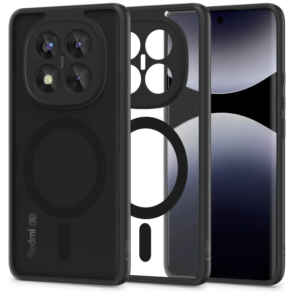 Wholesale Tech-Protect Magmat MagSafe Xiaomi Redmi Note 14 Pro+ Plus 5G Matte Black - THP3839 - {ean13} - Hurt