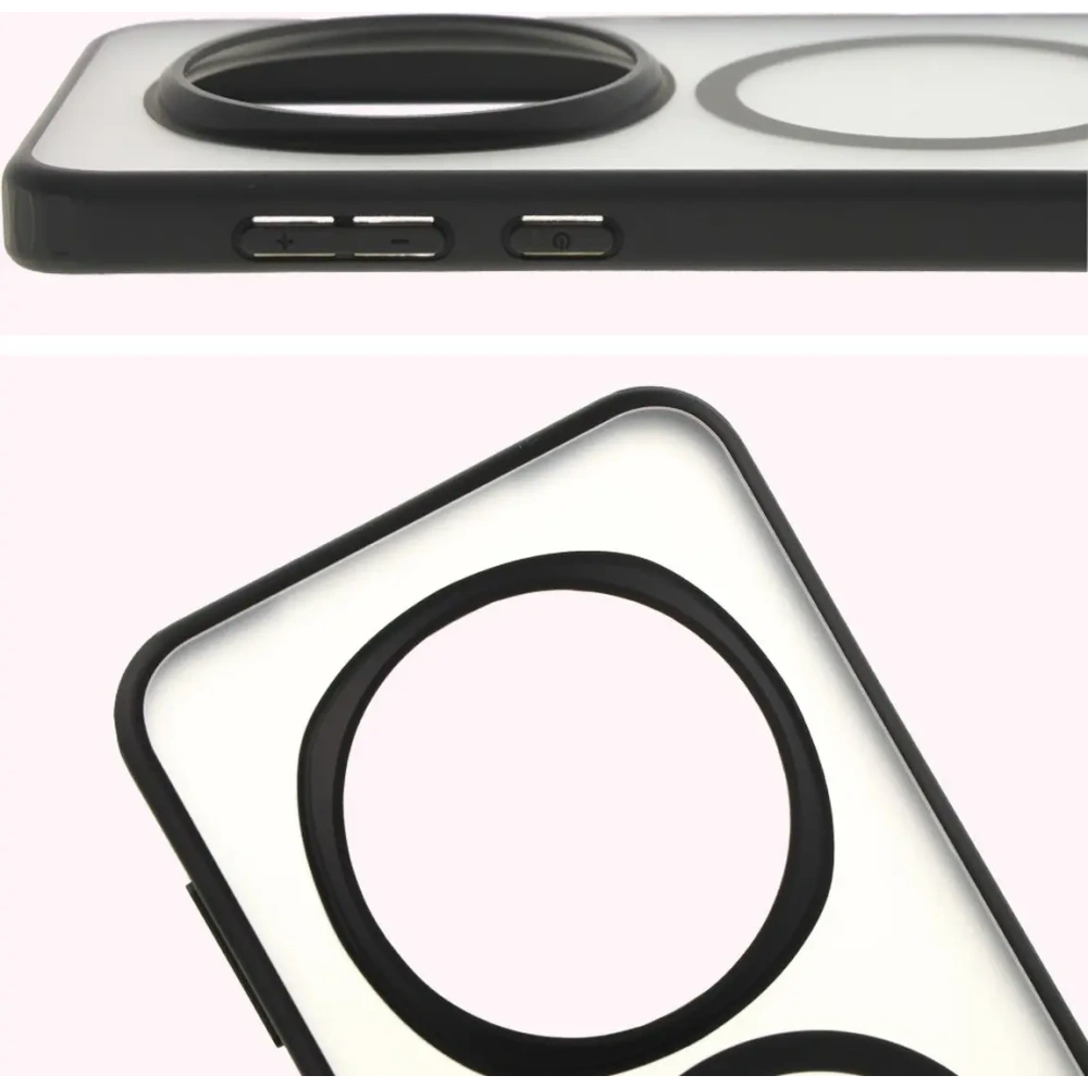 Wholesale Bizon Case MatteO Honor Magic7 Pro translucent with black frame - BIZ8163 - {ean13} - Hurt