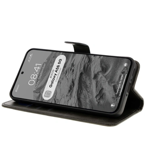 Etui z klapką Bizon Case Pocket do Samsung Galaxy A56 5G czarne