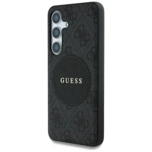 Wholesale Guess 4G Round Patch Classic Logo MagSafe Samsung Galaxy S25 black - GUE4245 - {ean13} - Hurt