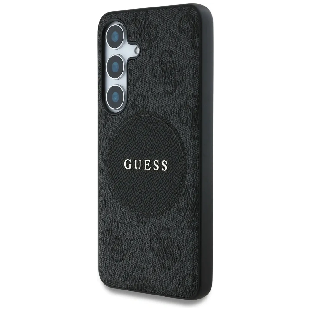 Hurtownia GSM - Guess 4G Rund-Patch Klassisches Logo MagSafe Samsung Galaxy S25 schwarz - GUE4245 - {ean13} - Hurt
