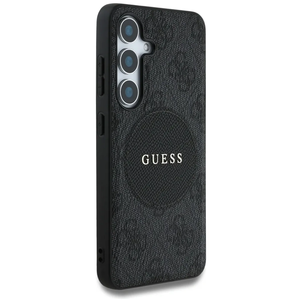 Hurtownia GSM - Guess 4G Rund-Patch Klassisches Logo MagSafe Samsung Galaxy S25 schwarz - GUE4245 - {ean13} - Hurt