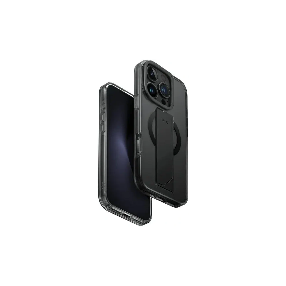 Hurtownia GSM - Etui UNIQ Heldro Max Apple iPhone 16 Pro MagClick Charging černé/vapour smoke - UNIQ1438 - {ean13} - Hurt