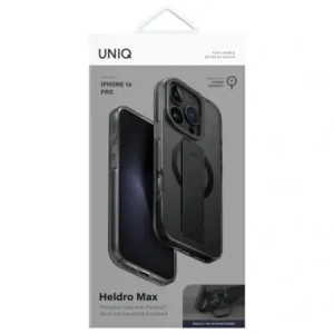 Hurtownia GSM - Etui UNIQ Heldro Max Apple iPhone 16 Pro MagClick Charging černé/vapour smoke - UNIQ1438 - {ean13} - Hurt