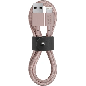 Hurtownia GSM - Kabel Native Union Belt Cable Lightning ze skórzanym zapięciem 1,2m (rose) - NTU039RS - {ean13} - Hurt