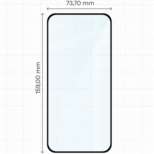 Szkło hartowane Bizon Glass Edge 3D do Honor Magic7 Pro czarna ramka