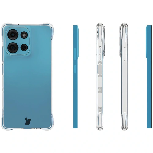 Elastyczne etui Bizon Case Salpa do Motorola Moto G75 5G przezroczyste