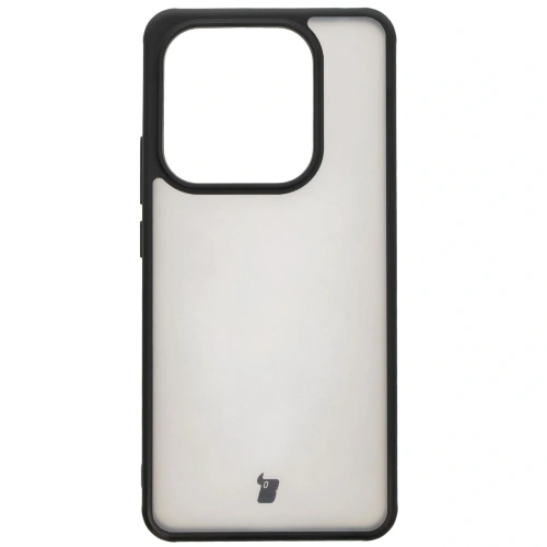 Etui Bizon Case Angelo do Xiaomi Redmi Note 14 5G przydymione z czarną ramką