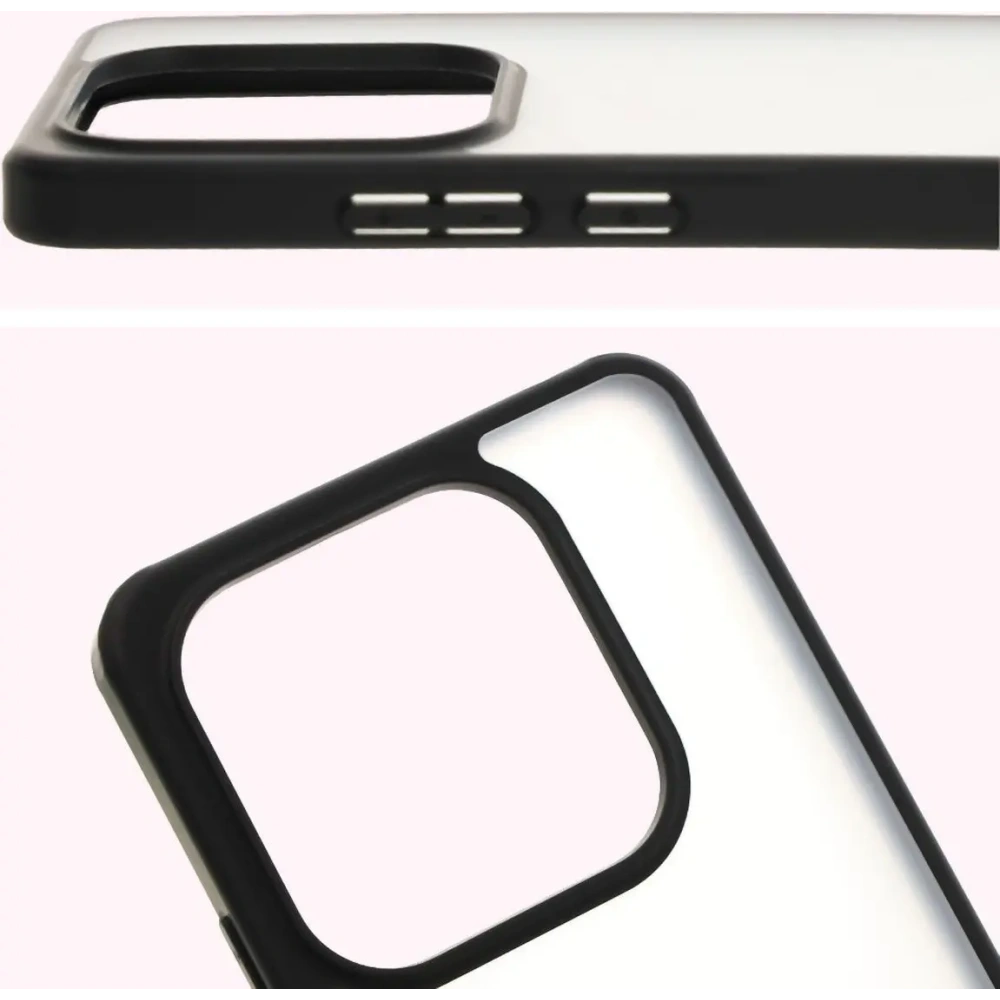 Hurtownia GSM - Bizon Case Angelo Xiaomi Redmi Note 14 5G füstös fekete kerettel - BIZ8173 - {ean13} - Hurt