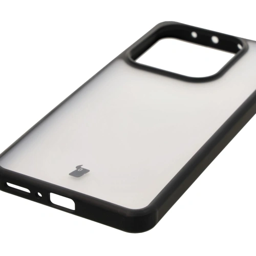 Etui Bizon Case Angelo do Xiaomi Redmi Note 14 5G przydymione z czarną ramką