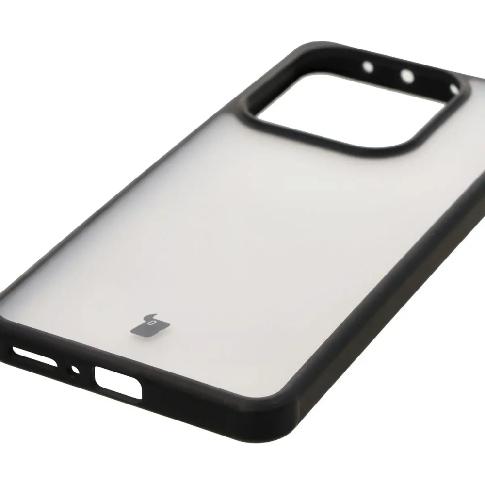 Hurtownia GSM - Bizon Case Angelo Xiaomi Redmi Note 14 5G füstös fekete kerettel - BIZ8173 - {ean13} - Hurt
