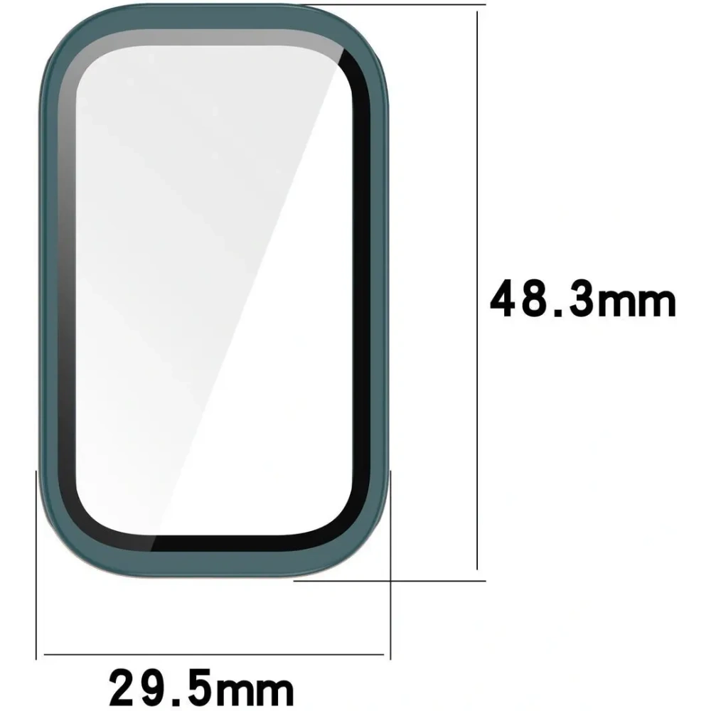 Hurtownia GSM - Etui ze szkłem do zegarka Bizon Case+Glass Watch do Xiaomi Mi Smart Band 9 Active / Redmi Band 3 zielone - BIZ8174 - {ean13} - Hurt