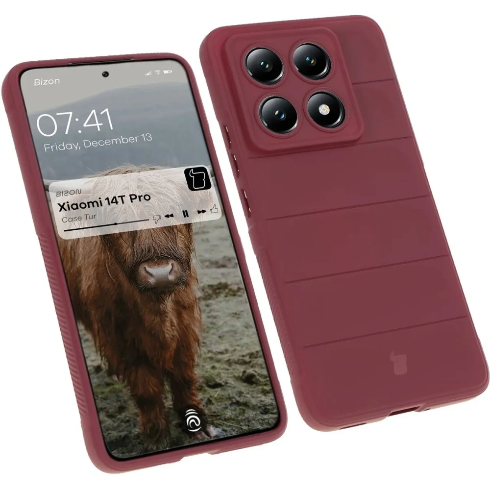 Hurtownia GSM - Pancerne etui Bizon Case Tur do Xiaomi 14T Pro ciemnofioletowe - BIZ8175 - {ean13} - Hurt