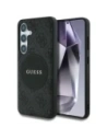 Guess Patch Rotund 4G Logo Clasic MagSafe Samsung Galaxy S25+ Plus negru
