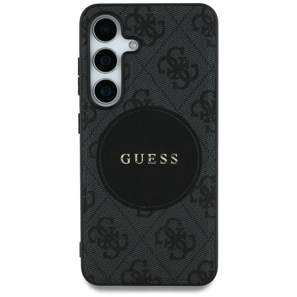 Hurtownia GSM - Guess 4G Rund-Patch Klassisches Logo MagSafe Samsung Galaxy S25+ Plus schwarz - GUE4247 - {ean13} - Hurt